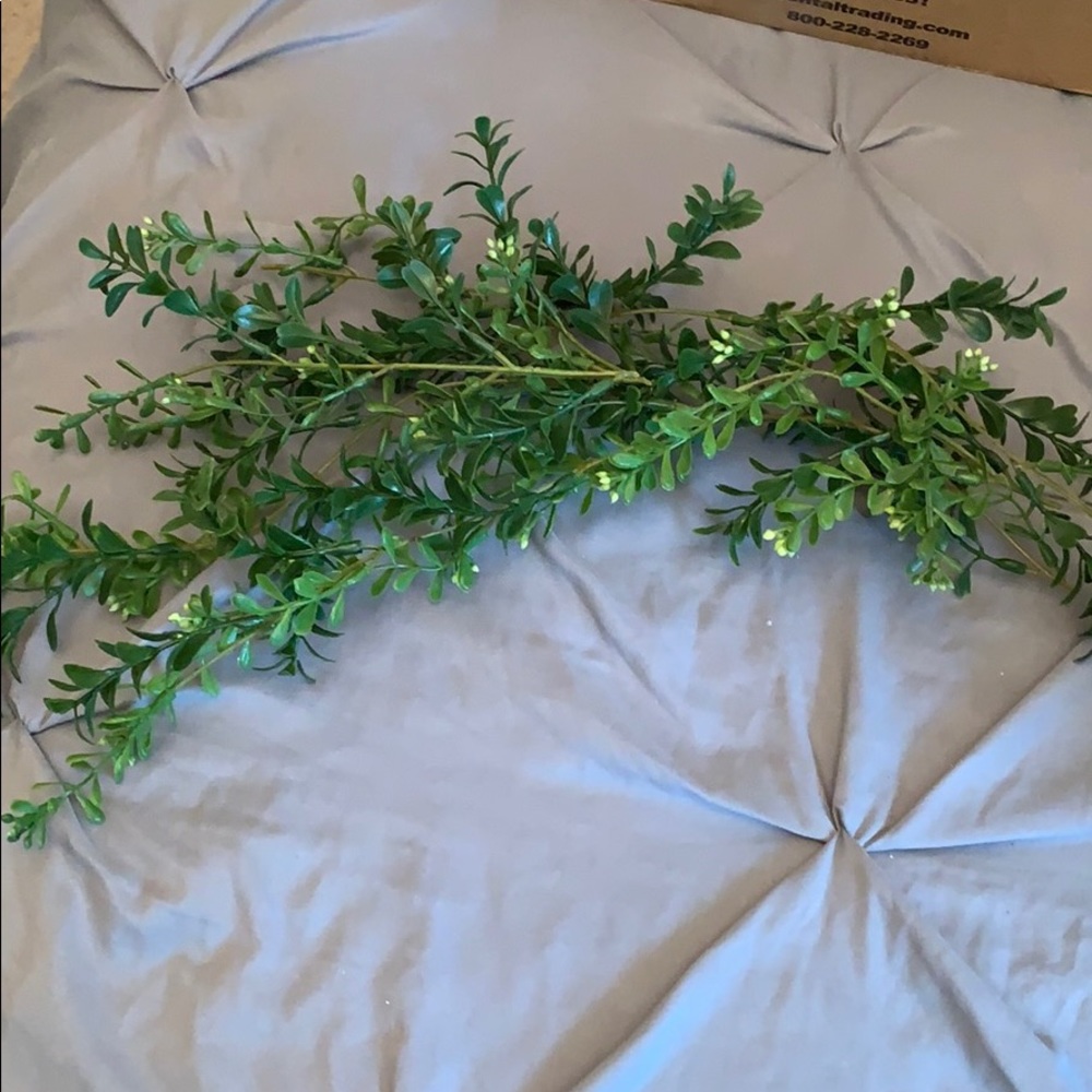 Beautiful faux greenery by Darice.